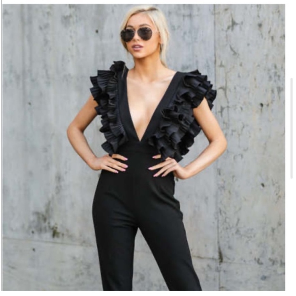 Get This Right Black Jumpsuit